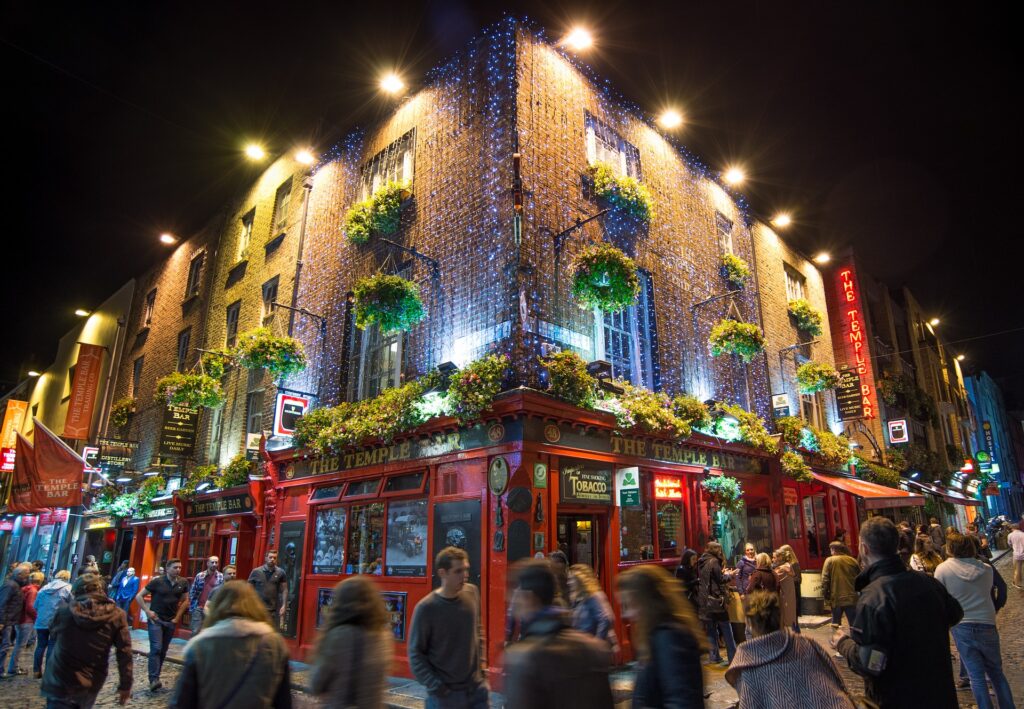 Temple Bar um bairro famoso em dublin