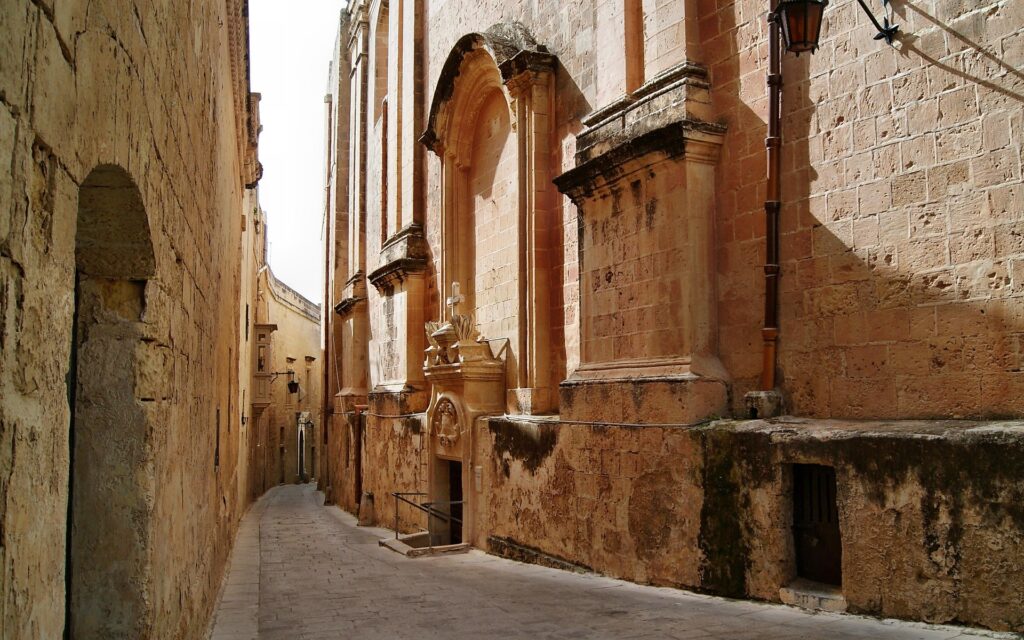 Rua de Valetta em Malta