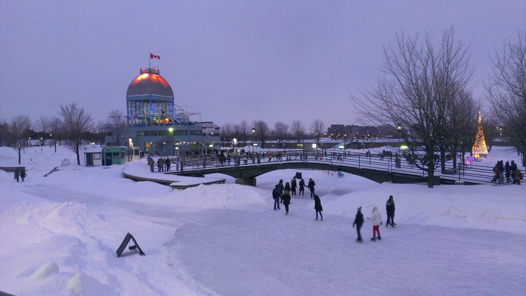 Dia nevado em Montreal