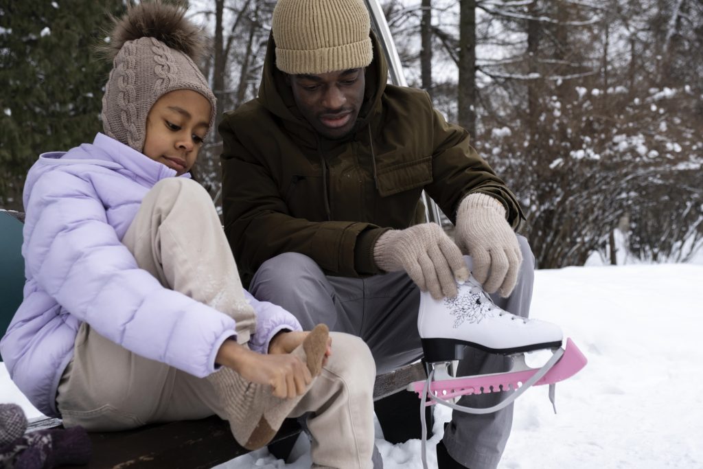 Patinação de gelo para toda a família no carnaval de Quebec 