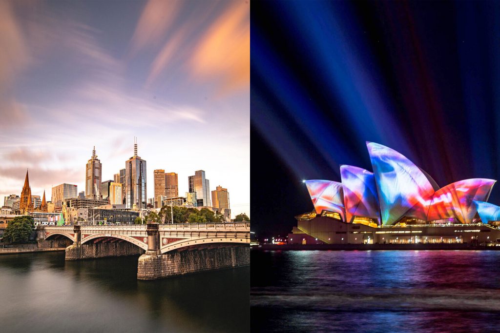 Melbourne ou Sydney