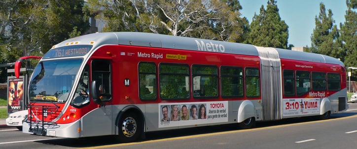 Transporte público da cidade de Los Angeles.