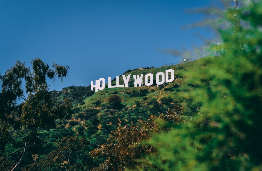 Hollywood na cidade de los angeles.