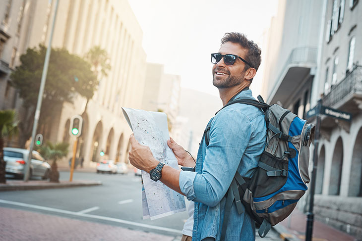 Se adaptando e aproveitando sua primeira viagem internacional