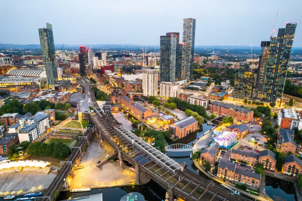 Vista aérea de Manchester