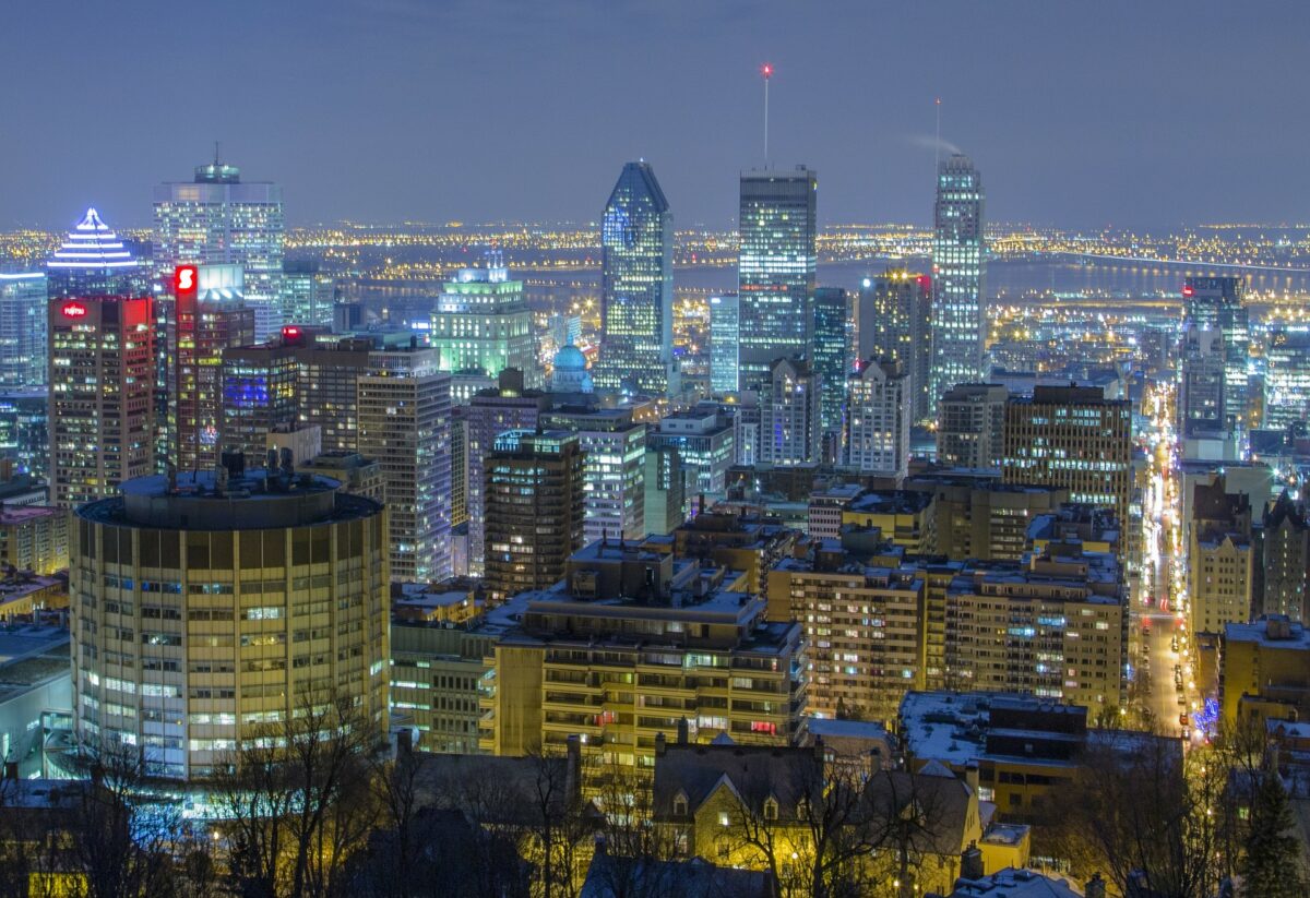 Centro da cidade de Montreal Canadá